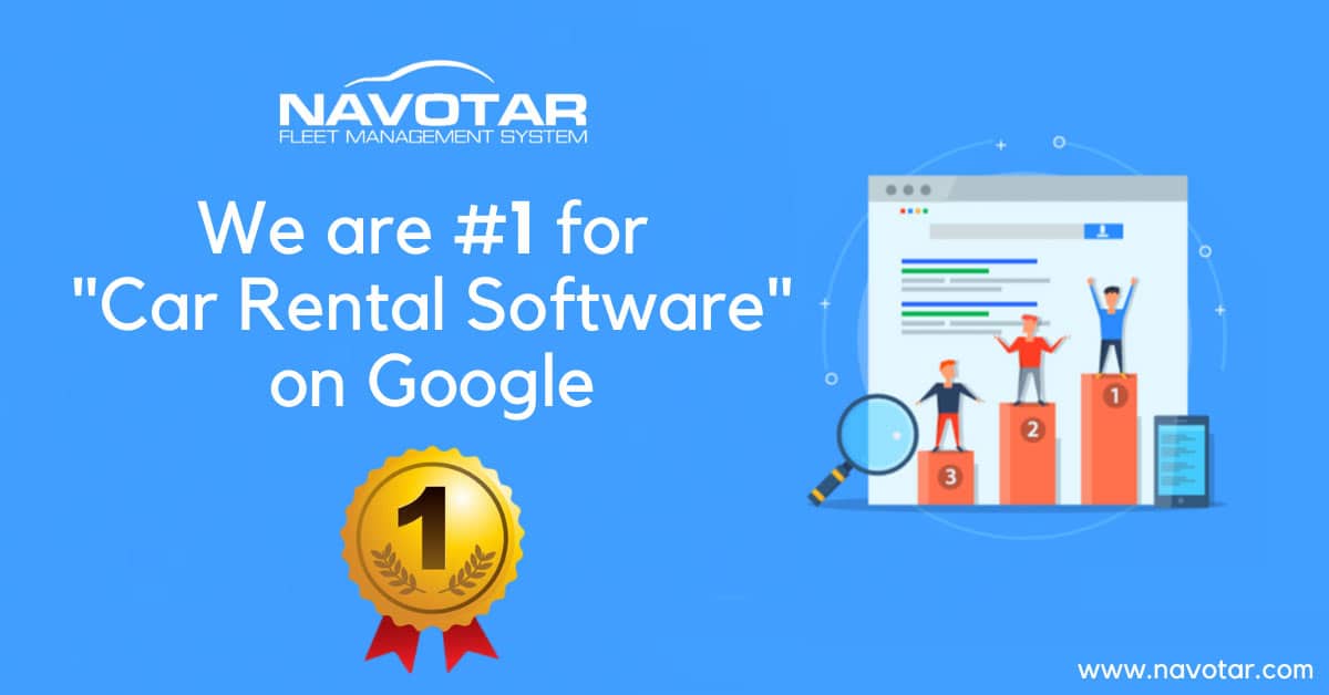 We are number 1 for car rental software on Google